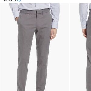 Nordstrom Gray Chinos Slim Fit Flat Front